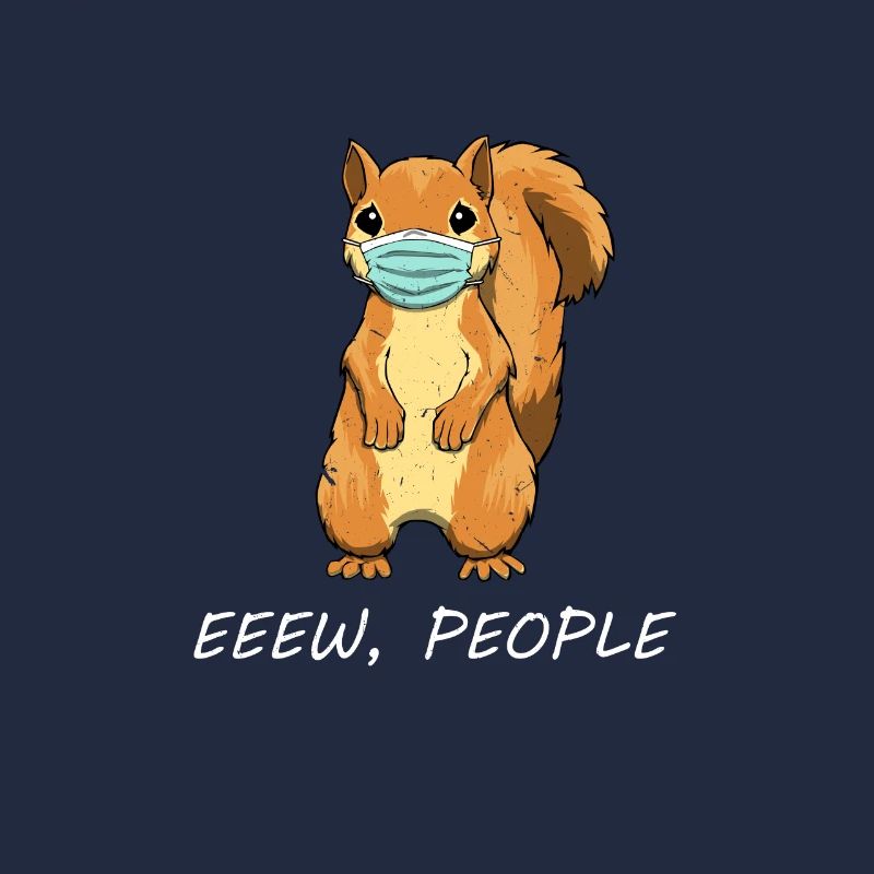 Lustiges Eichhörnchen Retro Party Squirrel Maske