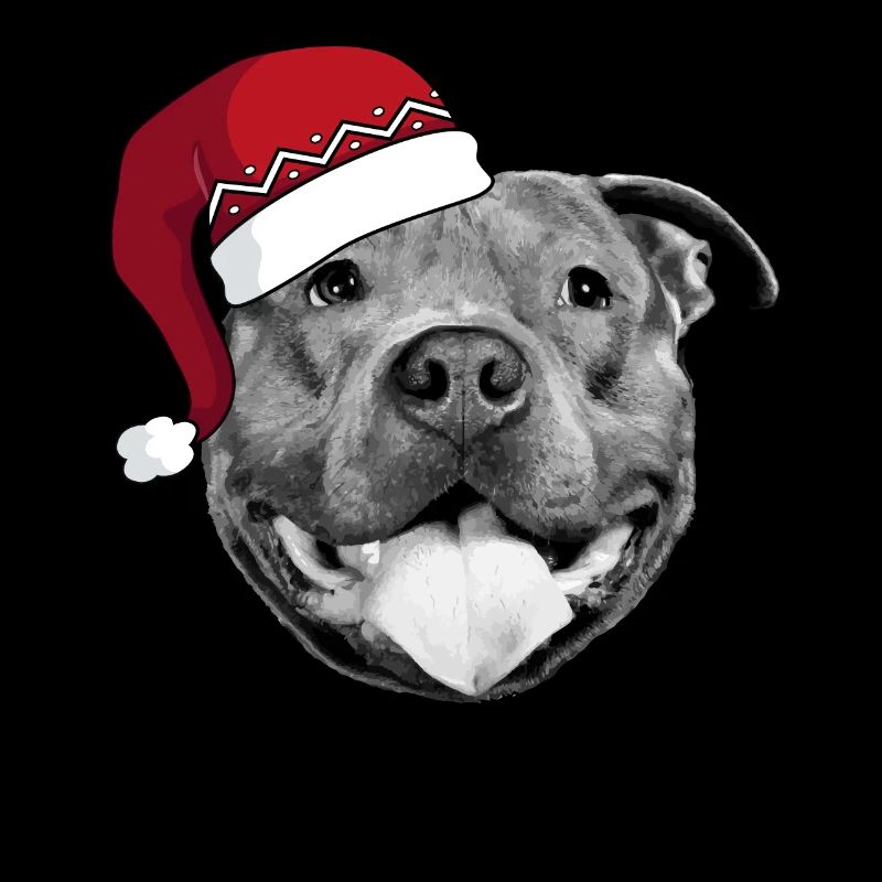 Pitbull Santa Hat - Weihnachten