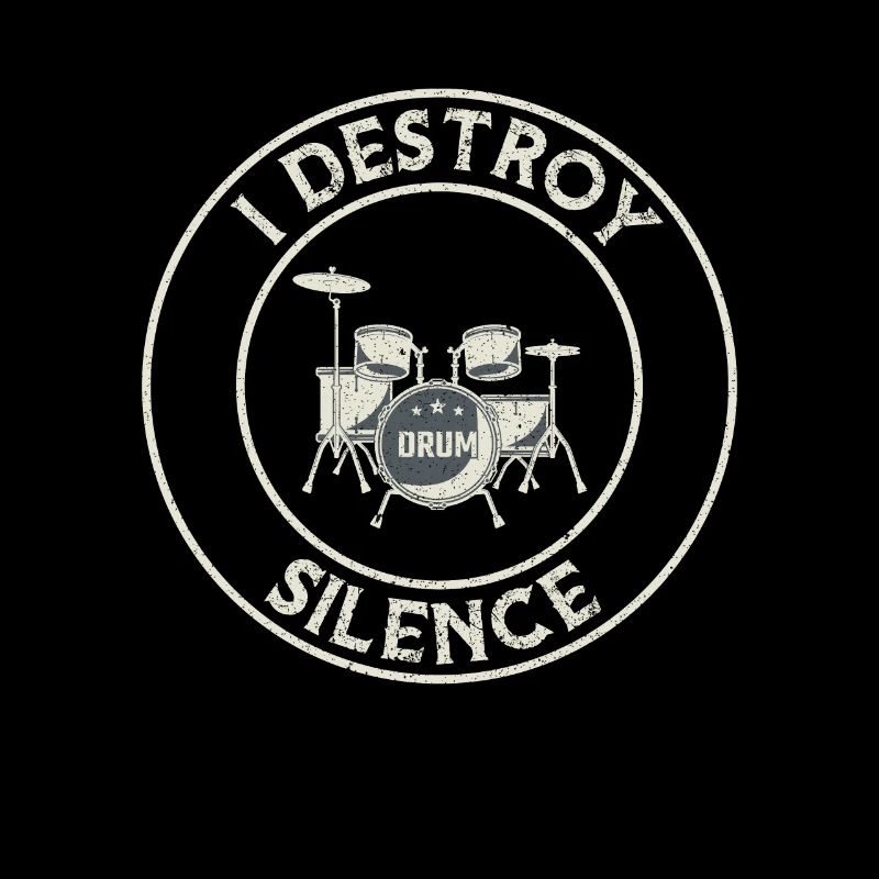 I Destroy Silence Drums Drum Set ... batteur