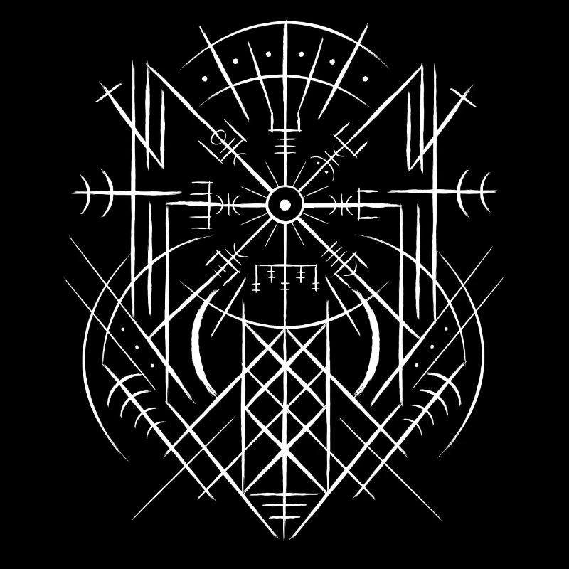 Vegvisir Runic Compass Celts Viking Web Wyrd