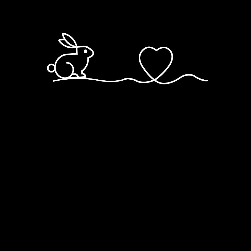 Easter dwarf ram rabbit heart gift