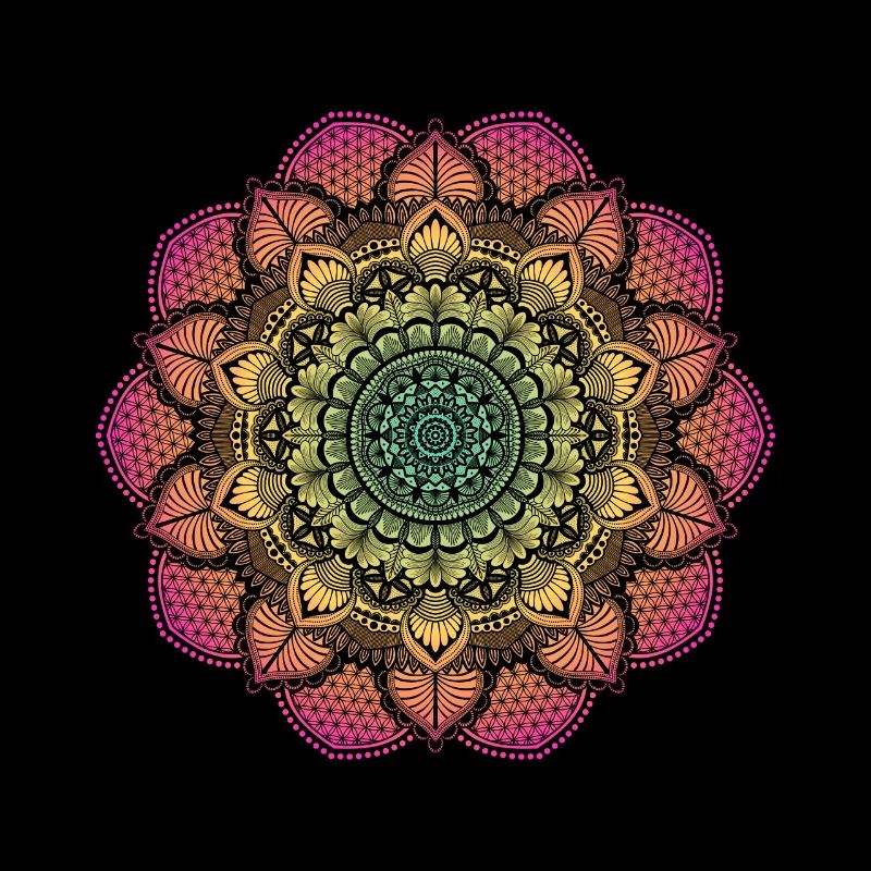 lebendiges Mandala Yoga Blume des Lebens Geschenk