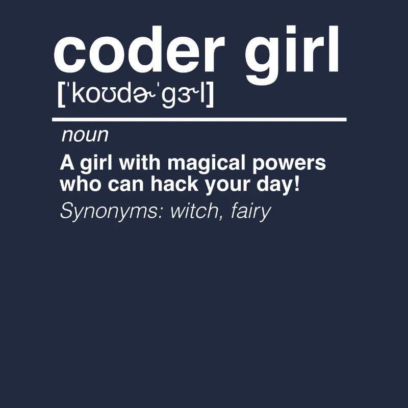 Coder Girl Software Developer Engineer Gift