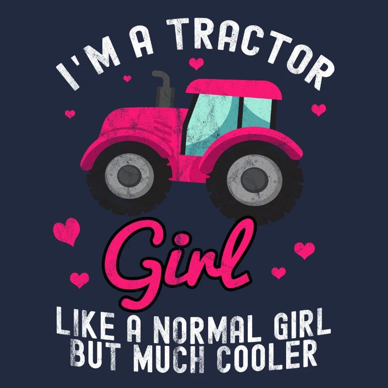 Traktor Trekker Bauer Agrar Acker Ernte Mädchen
