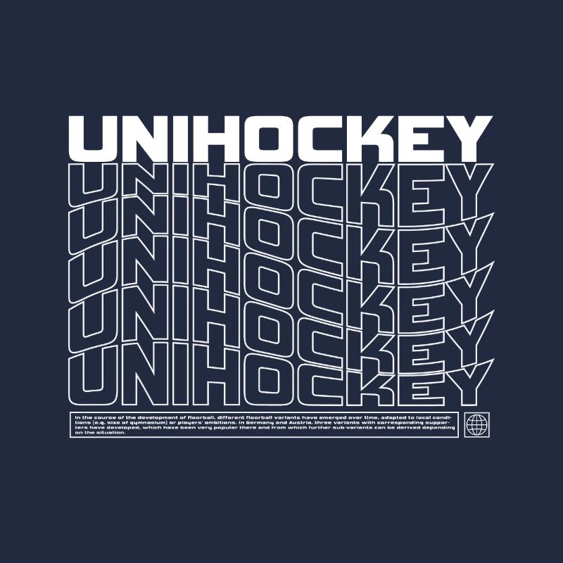 Floorball Typo Pattern