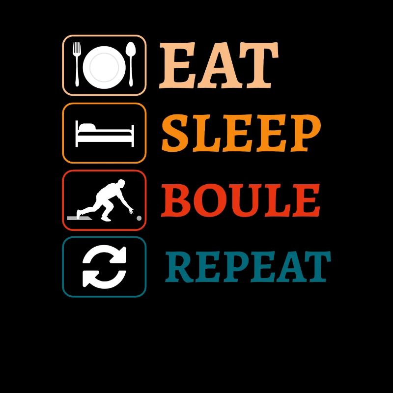 Petanque Boccia Spruch Boulespieler