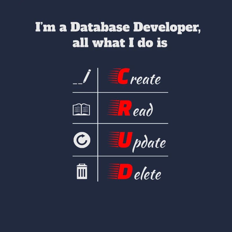 Database Developer, CRUD, Databases, SQL, DBA