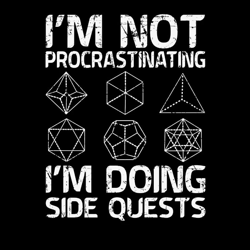 Dans le Doing Side Quest RPG Jeu de rôle Cubes