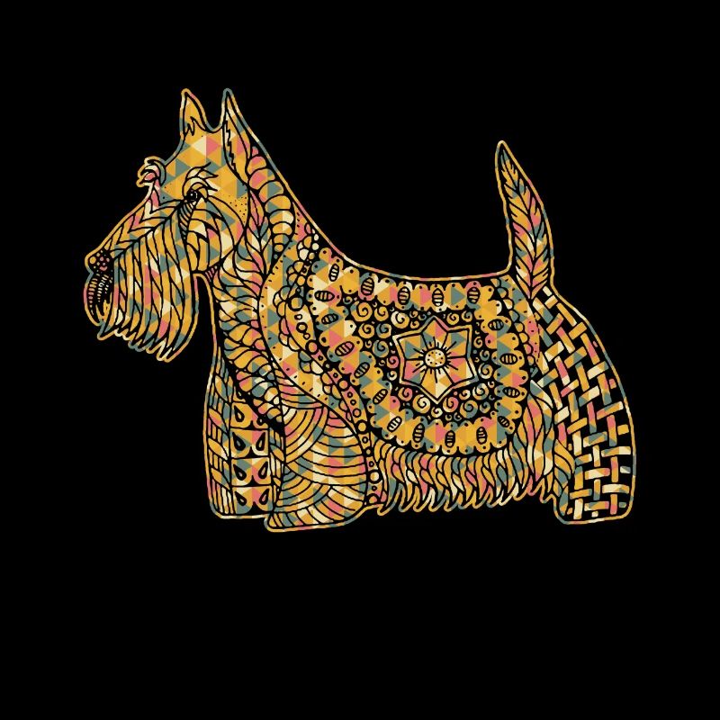 Scottish Terrier Geometric Shirts