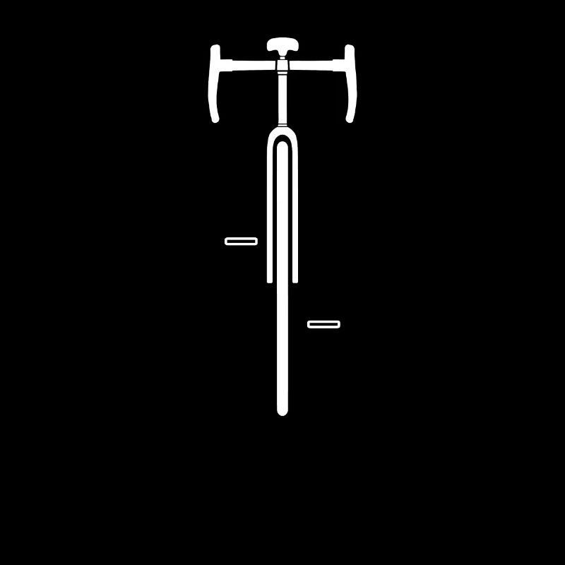 Road bike front silhouette