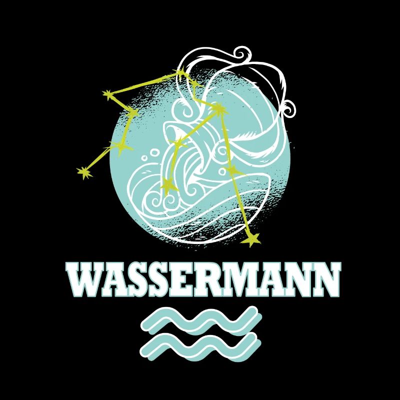 Sternzeichen Wassermann mit Sternenbild