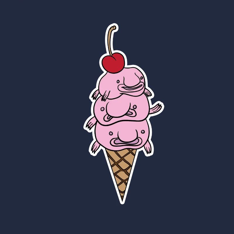 Cuillère à crème glacée Blobfish poisson glacé