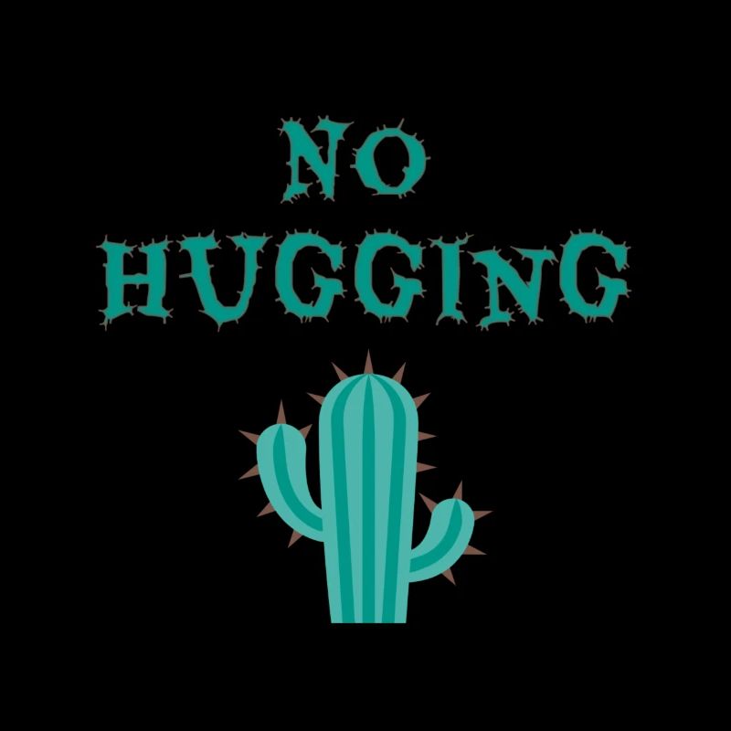 No Hugging, Cactus, Cactus TShirt, Cacti, Distance