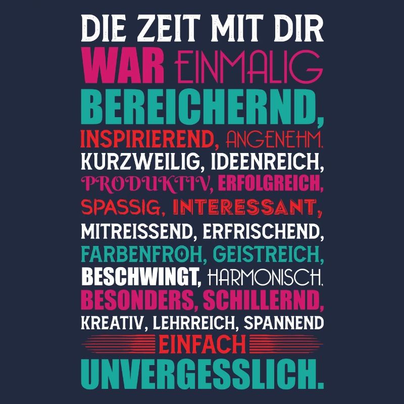 Geschenk zum Abschied Die Zeit mit dir war...