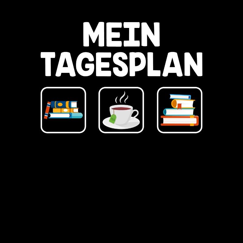 Bücher lesen Tee trinken