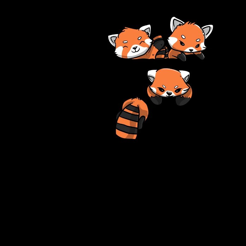 Poche de la faune du panda rouge
