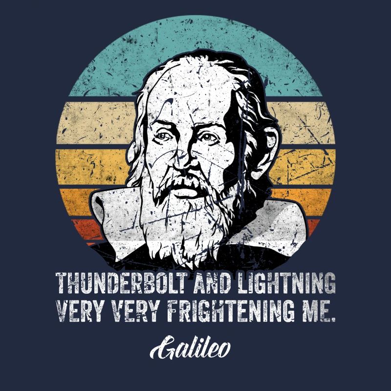 Thunderbolt lightning Galileo Philosopher Physics