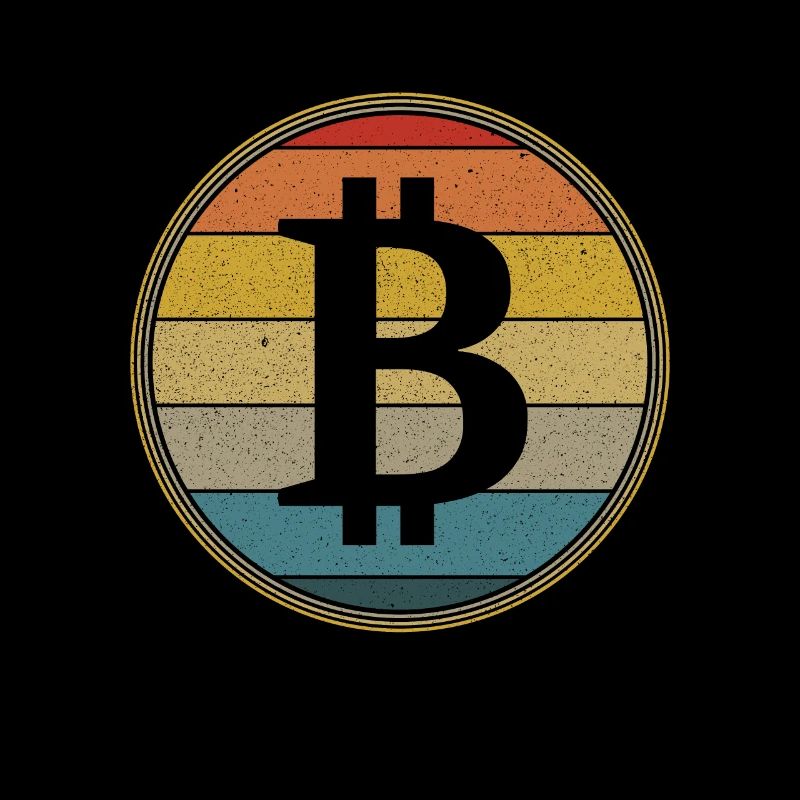 Vintage Bitcoin Crypto Cryptocurrency Geschenk