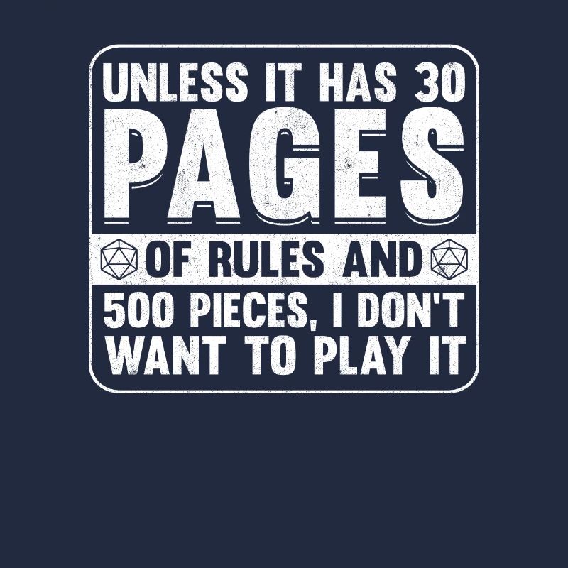 Unless It Has 30 Pages Rules Role Player RPG