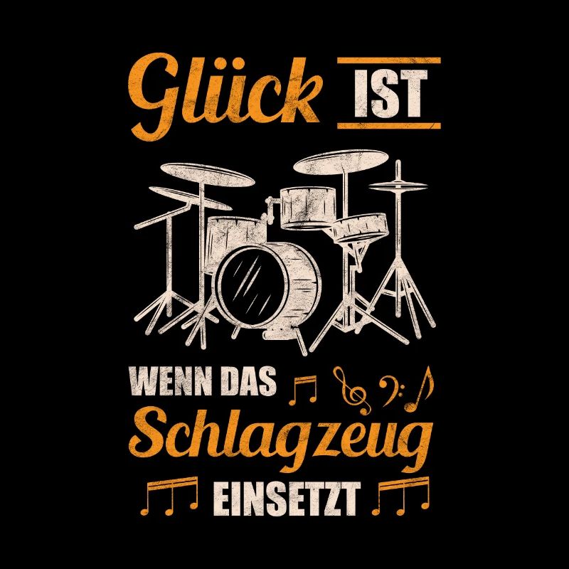 Schlagzeug Schlagzeuger Retro Vintage Geschenkidee