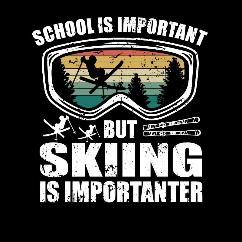 Ski Skier Retro Ski Goggles Skiing Vacation Skiing