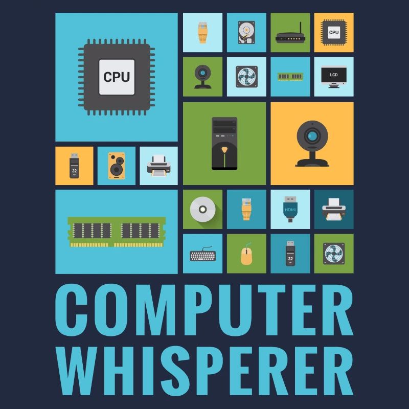 Computer Whisperer Funny IT Tech Support Help Desk