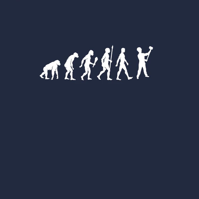 Lustige Maurer Evolution Arbeiter Geschenkidee