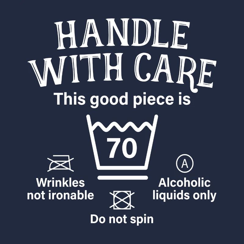 Handle With Care Siebzig Geschenk 70. Geburtstag
