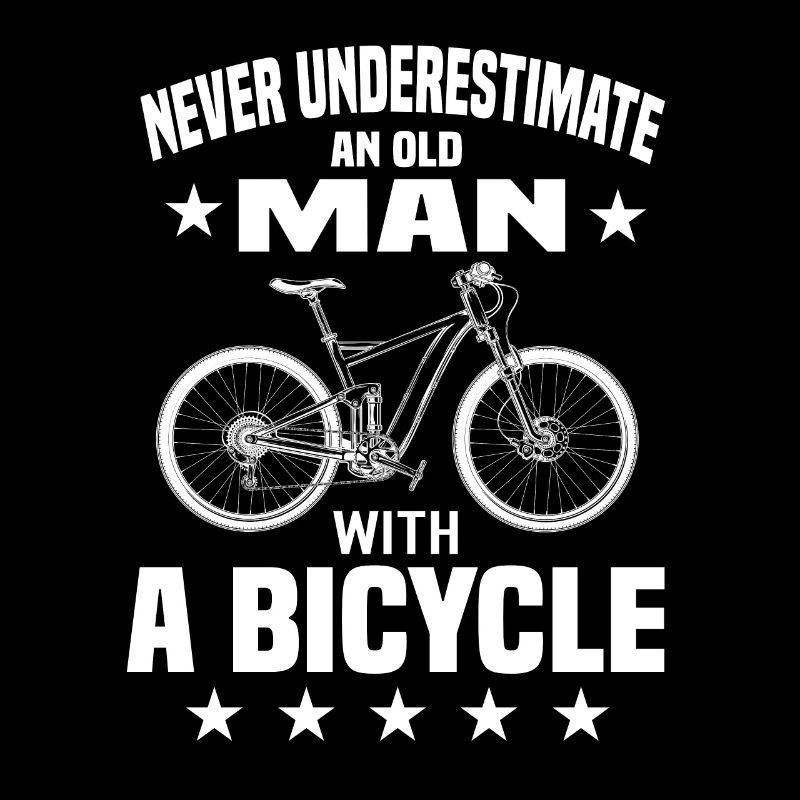 Alter Mann Fahrrad