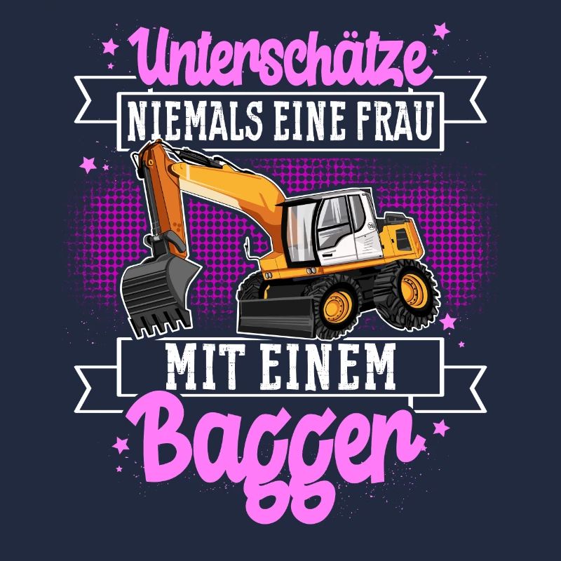 Baggerfahrerin
