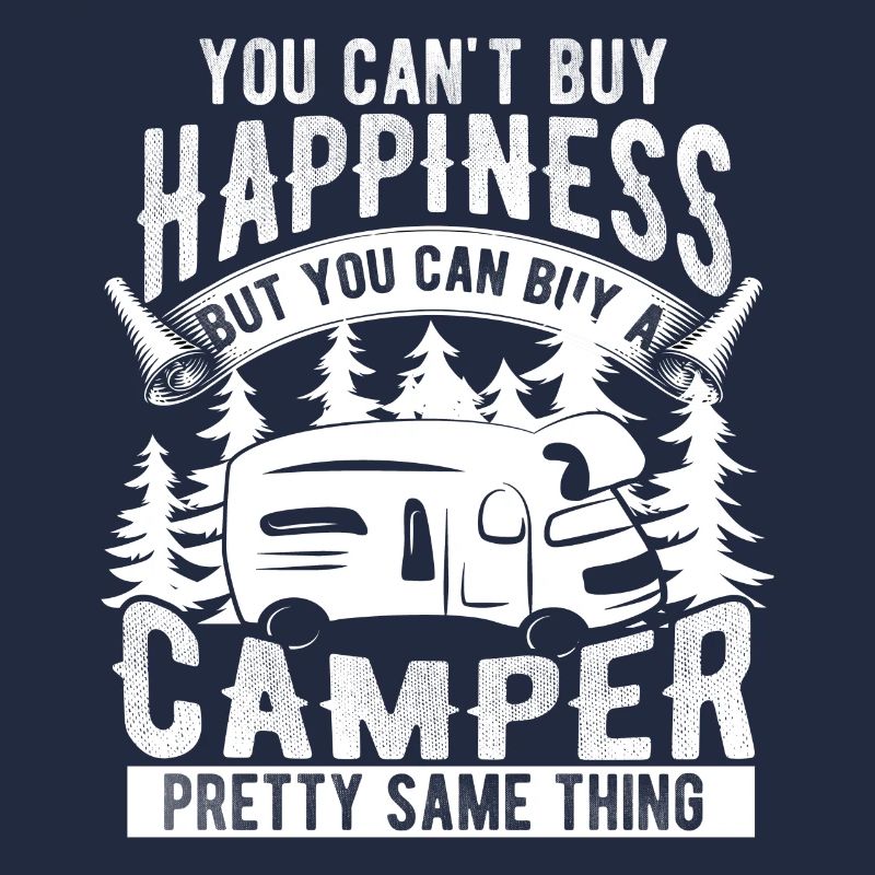 Camper caravan happy