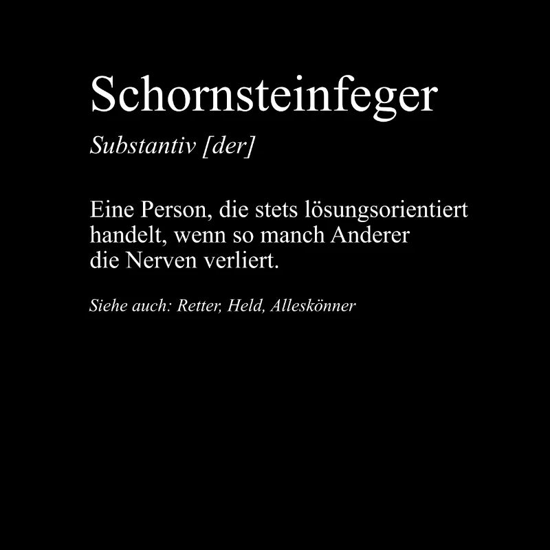 Schornsteinfeger Kaminkehrer Glück Geschenkidee