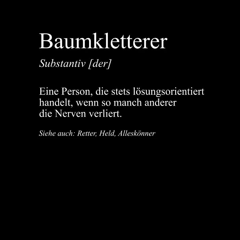 Baumpflege Baumfäller Baumkletterer Geschenkidee