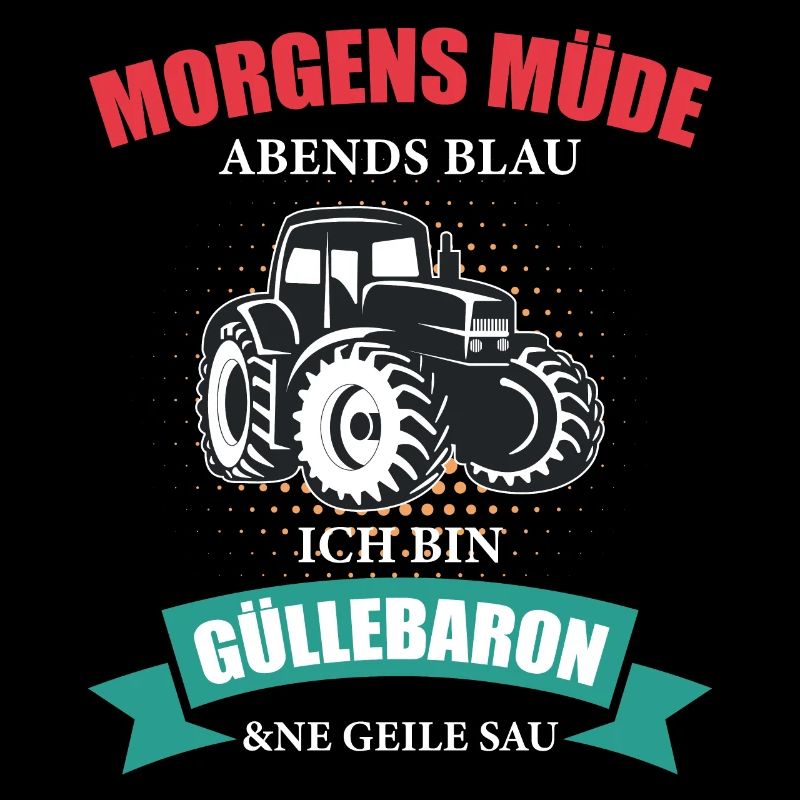 Landwirt Güllebaron Feld Bauer Trecker Traktor