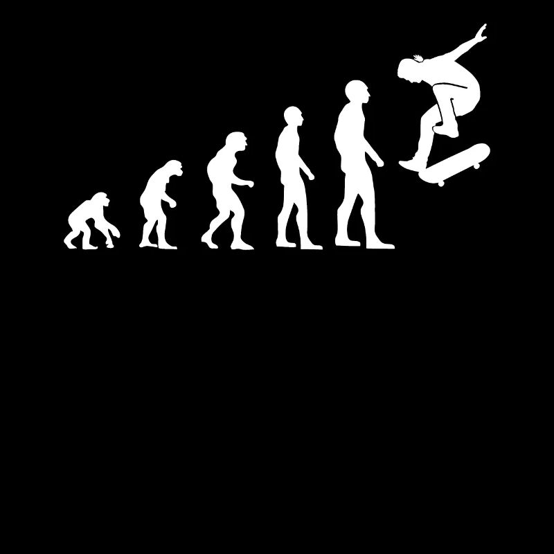 Skateboarder Skate Skate Evolution Cadeau