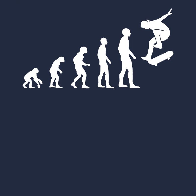 Skateboarder Skate Skate Evolution Cadeau