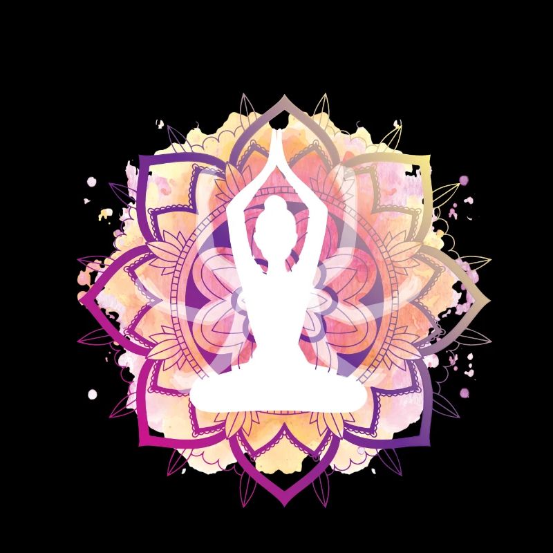 Pose colorée de lotus