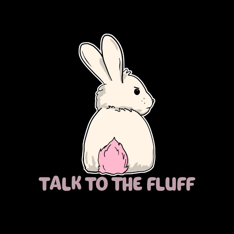 Parle au lapin de Pâques fluff