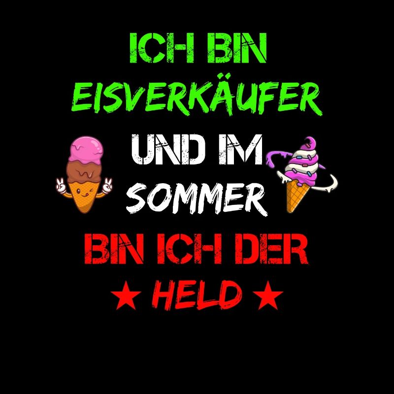 Eisverkäufer Eisdealer Eis Eiscreme Waffeleis
