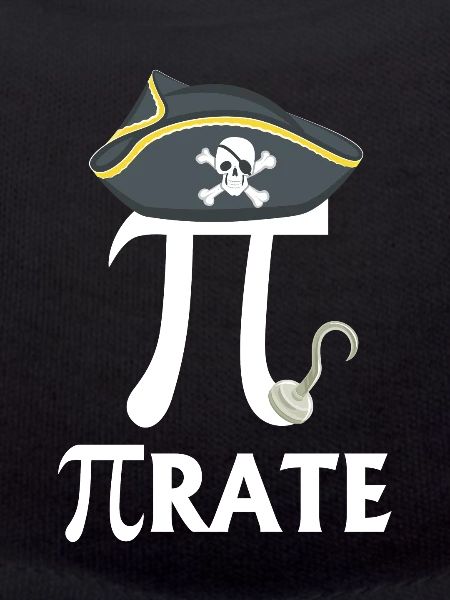 Funny Pi Day Pirate