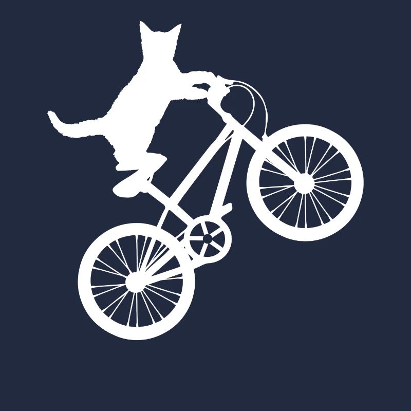 Cat Rides Bicycle Funny Cat Biker Gift