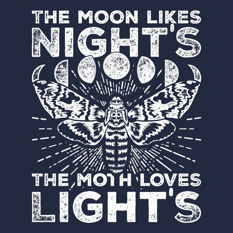Moon Phases Moth Witchcraft Gothic Occult