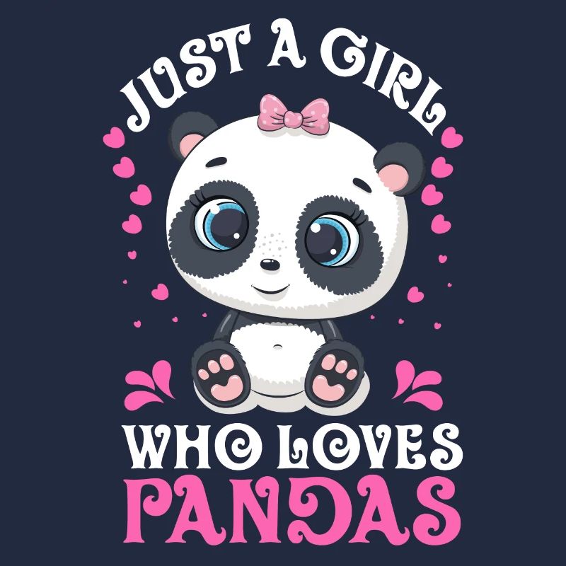 Mädchen liebt Panda Bär süße Panda Bär klassisches Geschenk