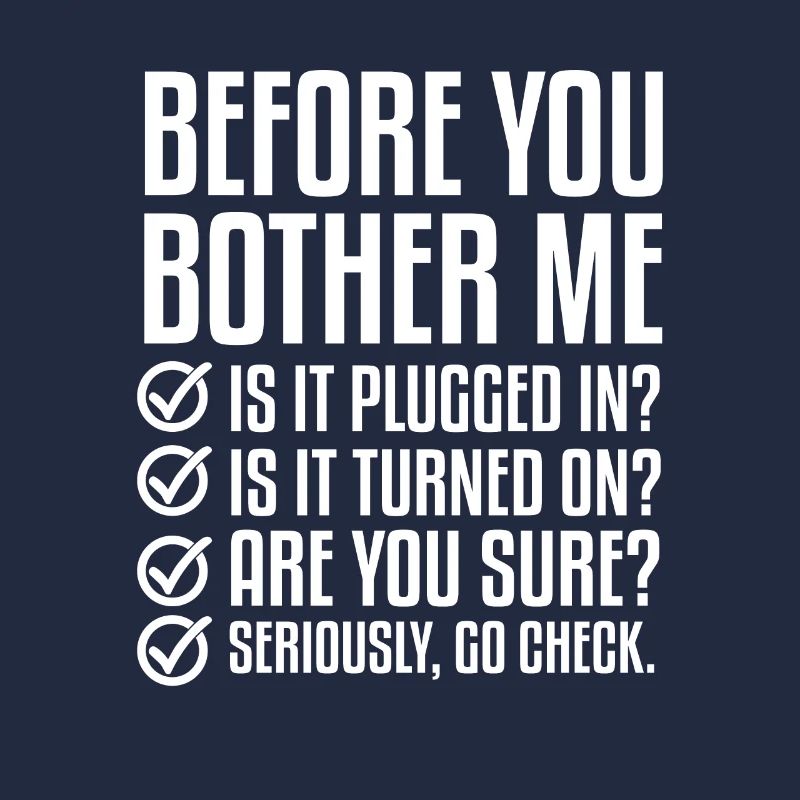 Before you bother me