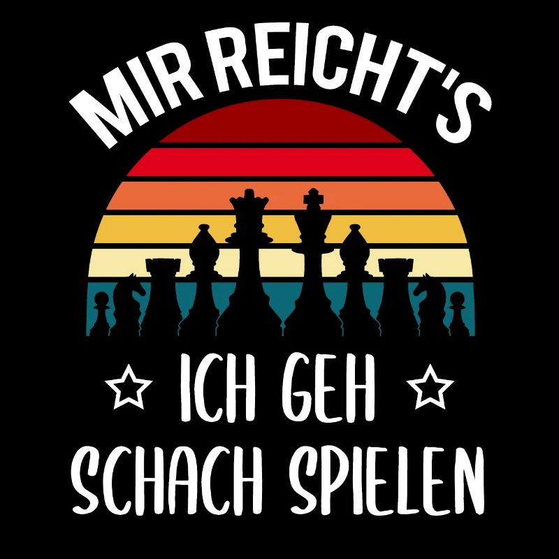 Schach Schachfiguren Schachspieler Spruch Geschenk