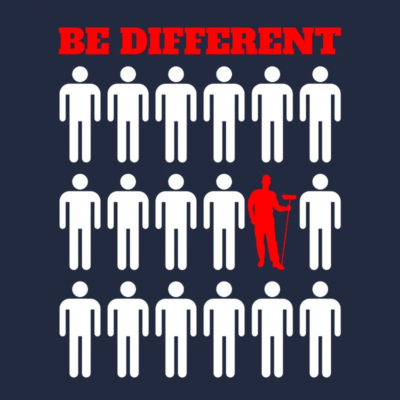 Sei anders Sei ein Reiniger