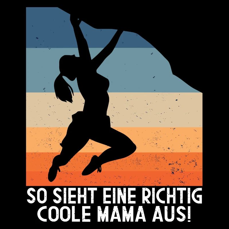 Climbing Klettern Mama Vintage Geschenk