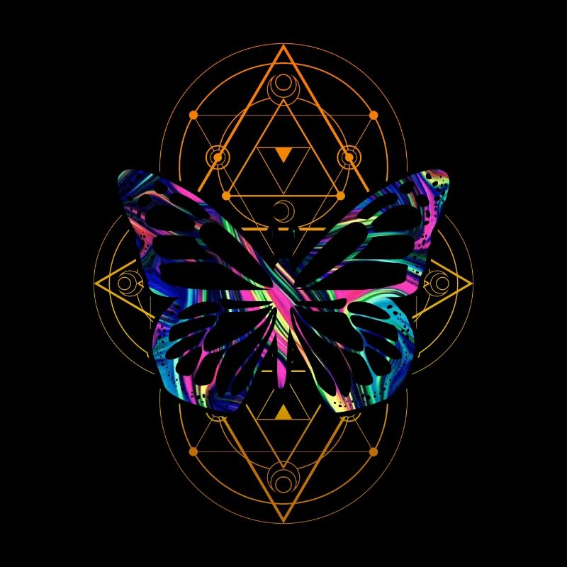 Butterfly Sacred Geometry by The Manzanita's