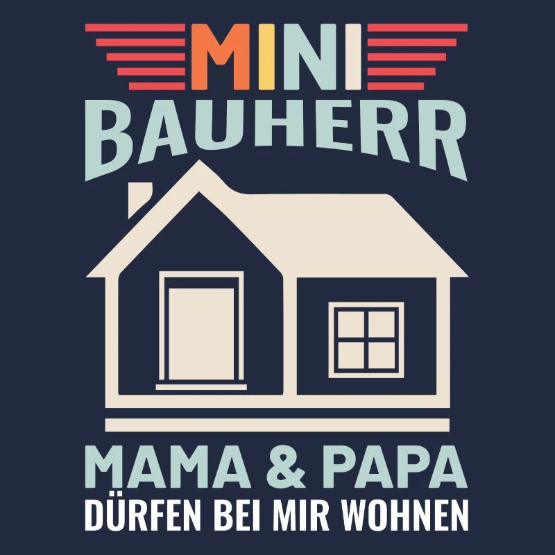 Kinder - Sohn & Tochter Bauherr Sprüche Geschenk
