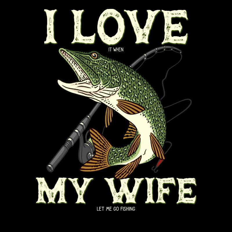Fishing pike predator for angler saying gift